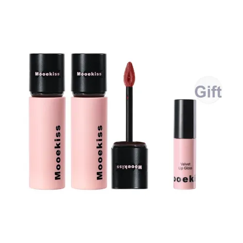 Mooekiss Шелковистый Осветляющий Текстура Легко Смесь Мягкий ЛИП Глина Помада ЛИП ГЛосс Матовый Длинное Сохранение 3г*2