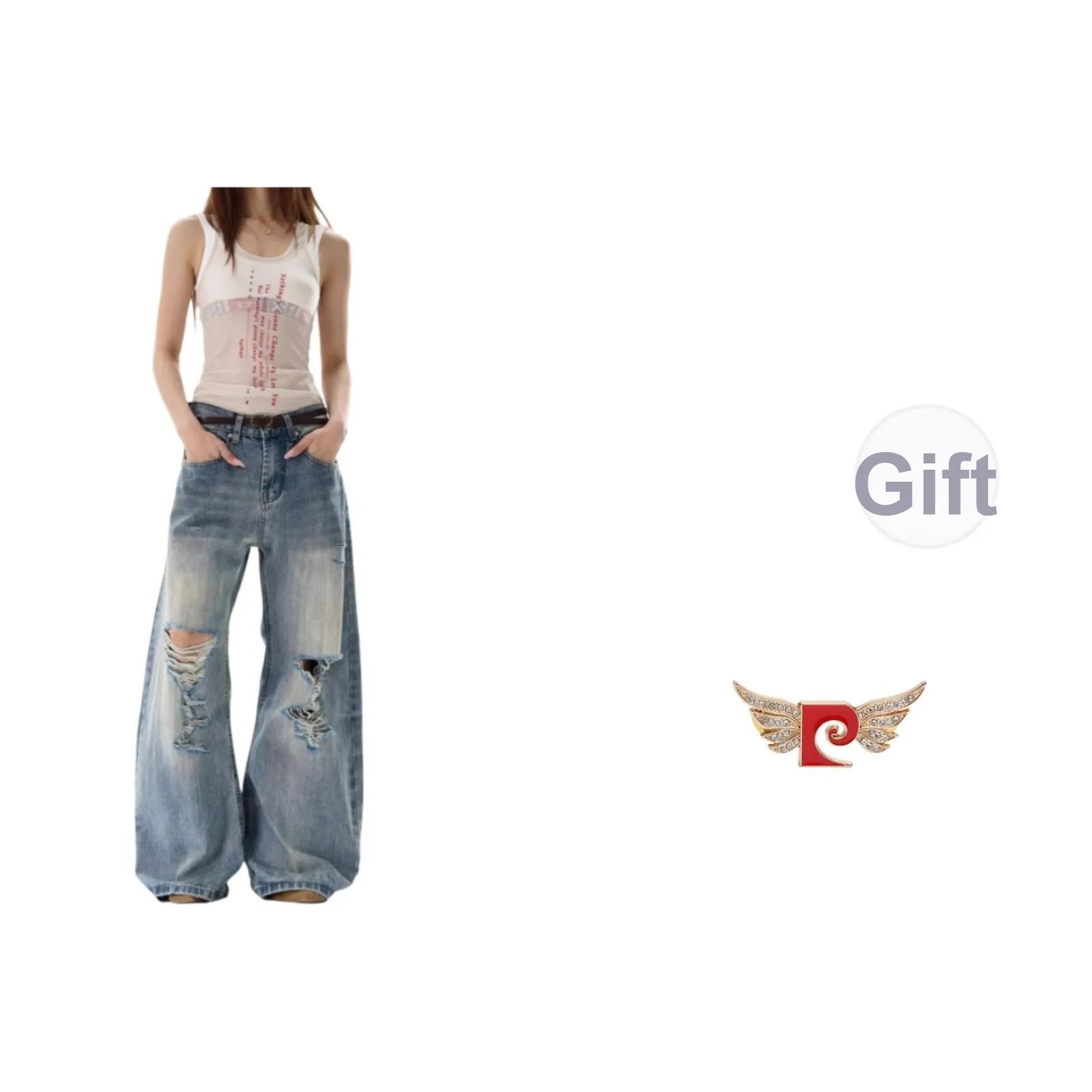 PIERRE CARDIN Синий Женские Джинсы