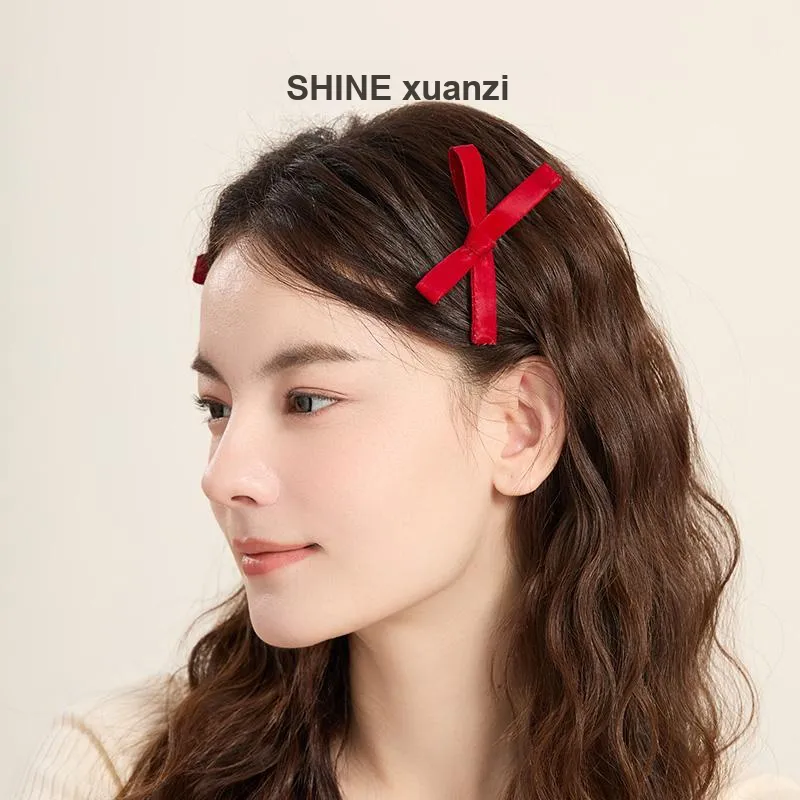 SHINE Girly Heart Series Fabric Hair Clips Women's-3