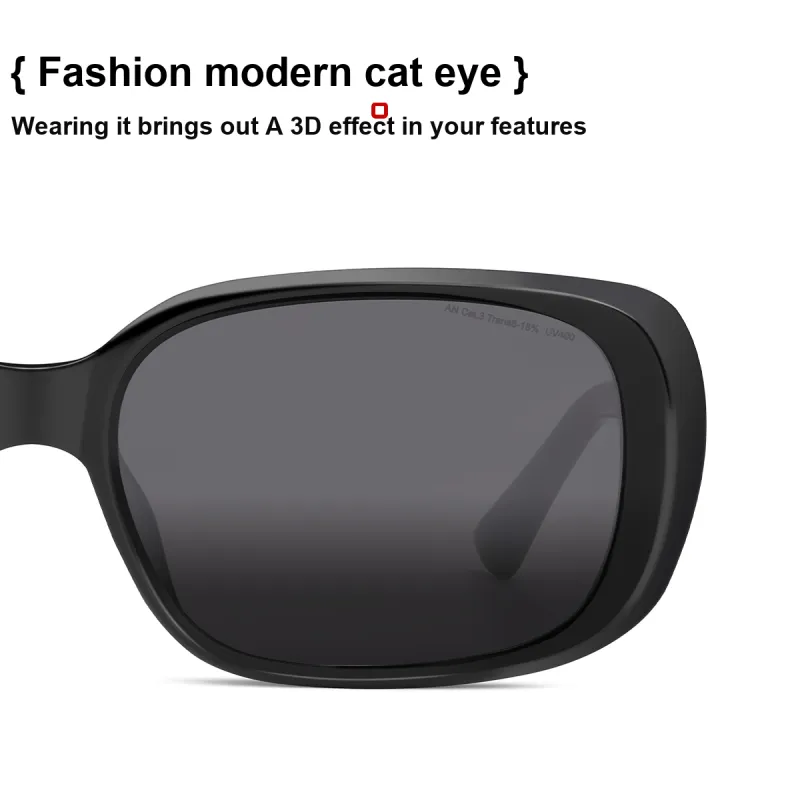 ZIPPO Plate Frame Cat Eye Sunglasses Unisex-2