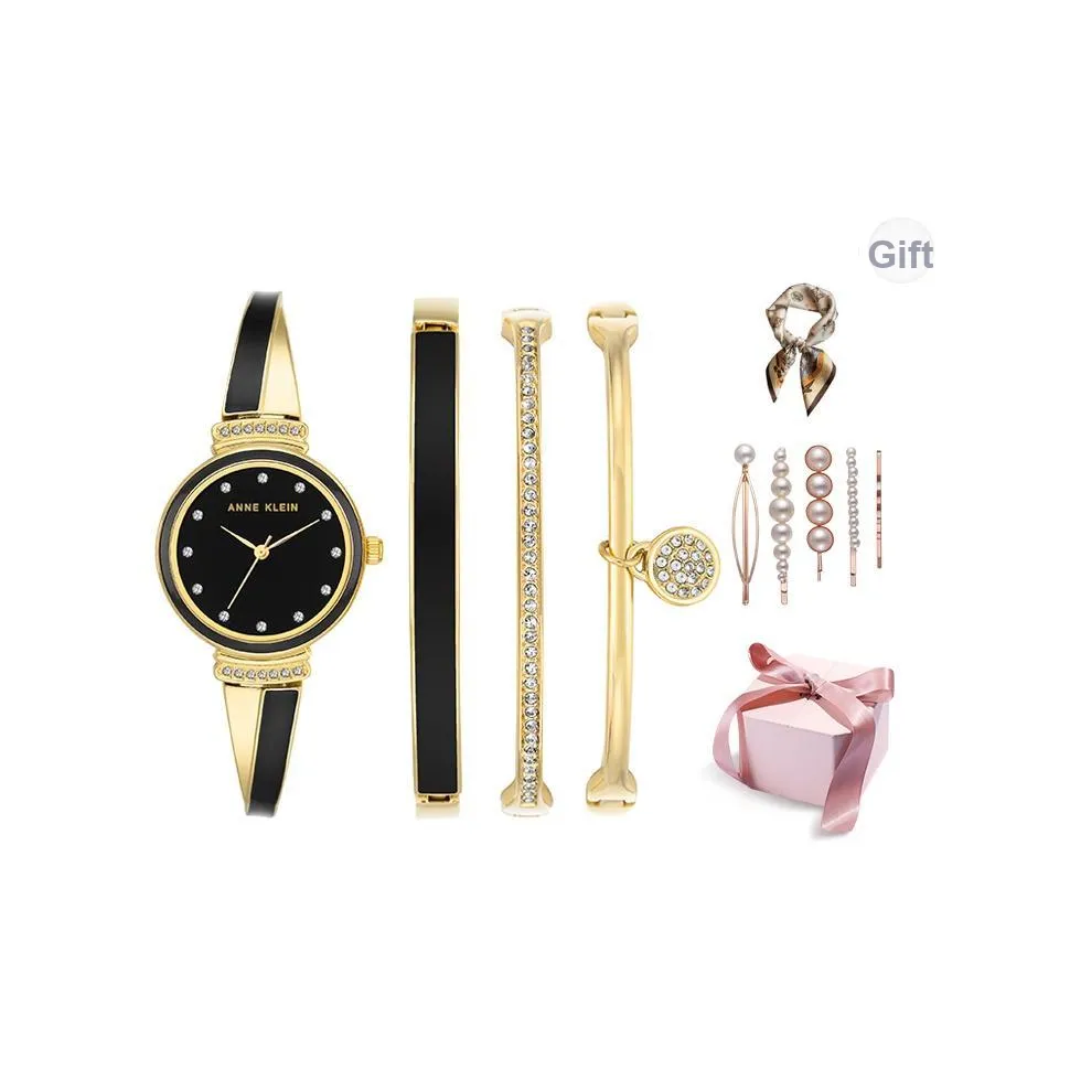 ANNE KLEIN ANNE KLEIN Наручные часы Кварцевый механизм Сплав Ремешок 21 Черный циферблат Женские часы