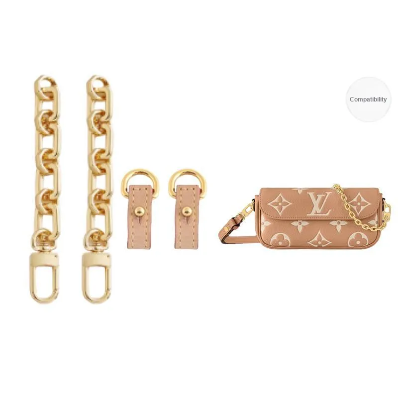 Ingenuity Handmade Metal Bag Strap Women's Gold Tone-13