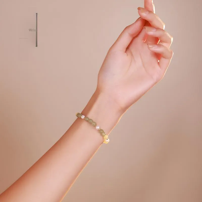 YINXIANGMOU Hetian Jade Bracelets Green Jade Women's-3