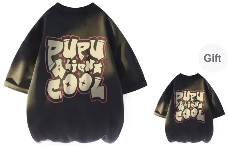 PUPU ALIENS T-Shirt Summer Unisex-9