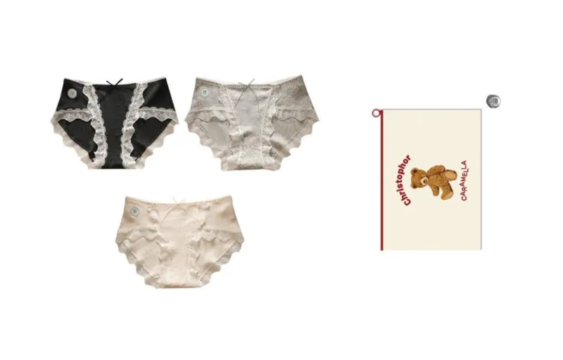 Caramella Underpants Women's Shopping Bag 3 Pack-2