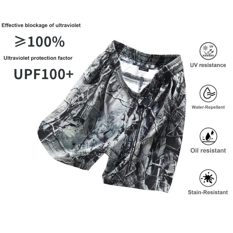 GNOMESHGH Casual Shorts Unisex Jungle Adventure Gray-1