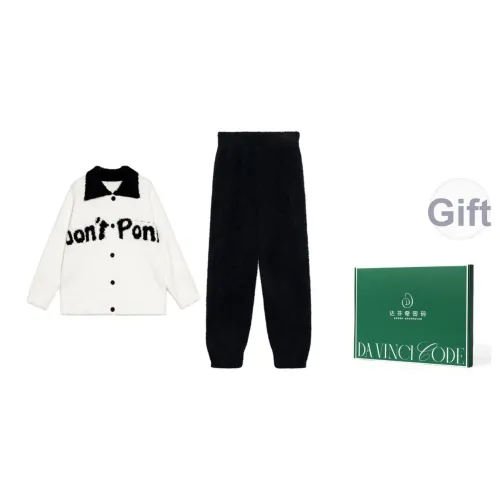 DAFENQIMIMA Черный Белый Женские Подарочные Наборы Пижам