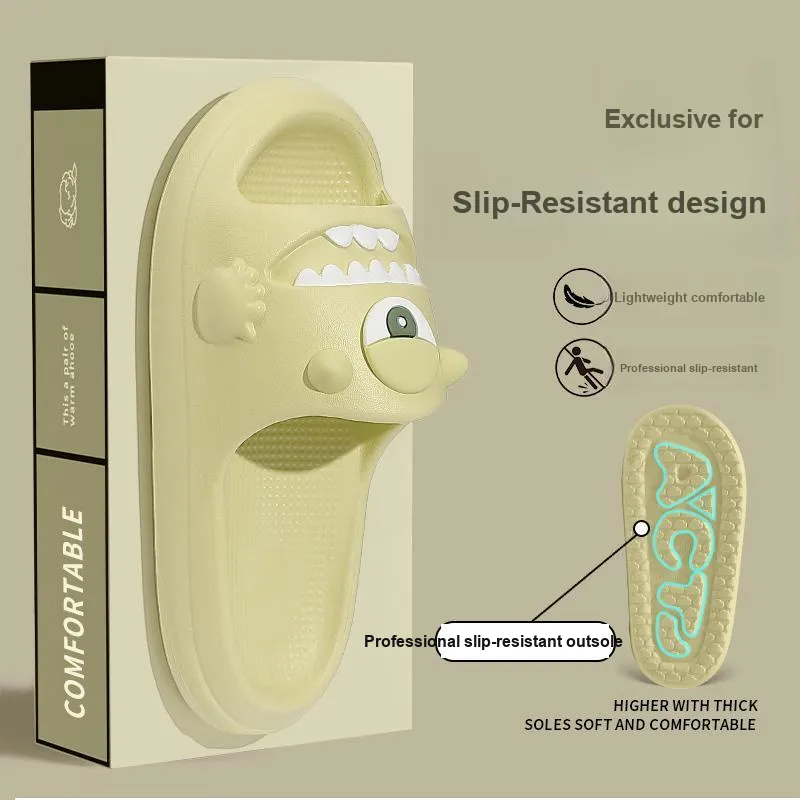 Foot Recreation Indoor Slippers With A Squashy And Bouncy Feel, Platform Design, Slip Resistant, Quiet For Bathroom Use-11