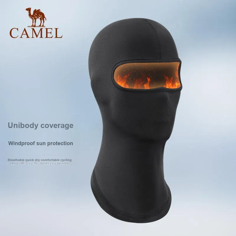 CAMEL Riding Equipment Pullover Mask Unisex Polyester, Elastane Black-3