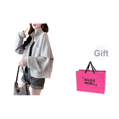 MORii Серый В комплекте сумка для покупок Женские свитшоты