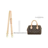 Speedy20 1.8cm Width Vegetable Tanned Leather Adjustable Shoulder Strap 61-76cm[Includes Metal Protective Ring]