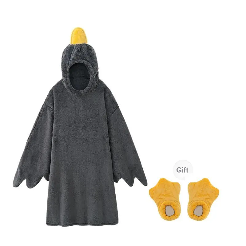 O'MESIK Pajama Robe Women's Dark Gray-2