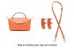 Carrot Silver-Tone Buckle 95-124cm Leather Strap+[No Perforated]Set