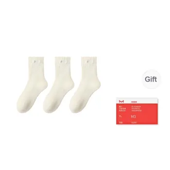 MIIOW Mid Calf Socks Women's Shopping Bag Combo Set