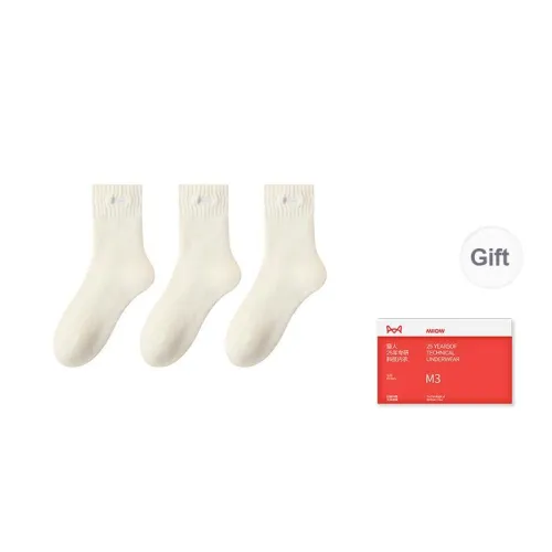MIIOW Mid-Calf Socks Women's Shopping Bag Combo Set