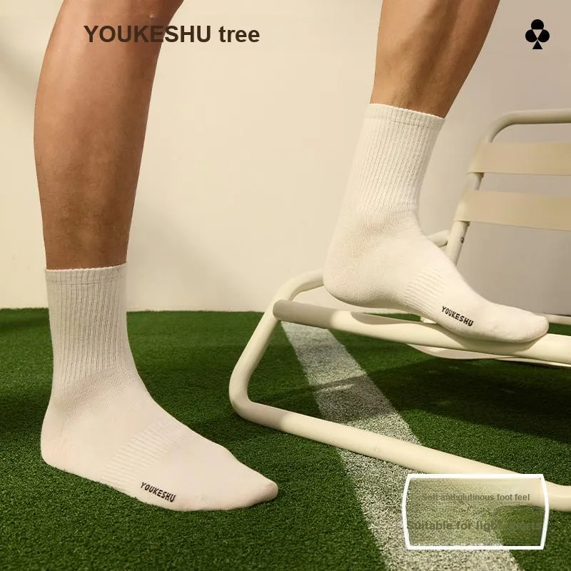 YOUKESHU Men Mid Calf Socks-2