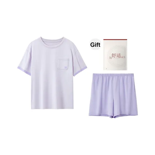 Red Beans At Home Пижамный комплект Женская Сумка для покупок Лиловый