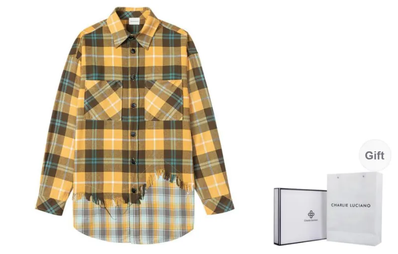 Charlie Luciano Shirt Unisex Yellow Blue-0