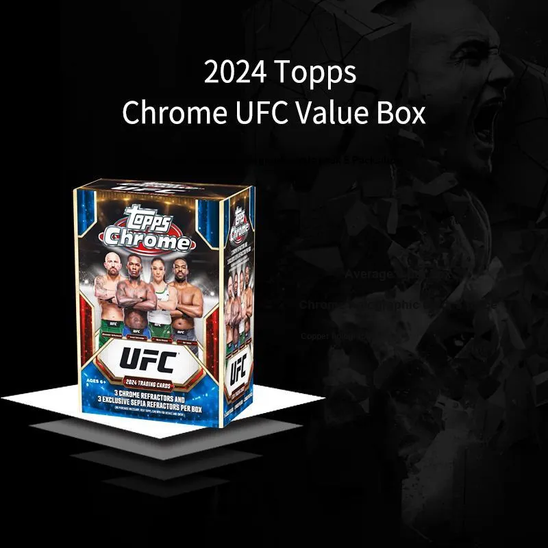 Topps 24 Player Cards Chrome UFC Value Box?? Grenade UFC Collectible Card Sports Cards Whole Box-3