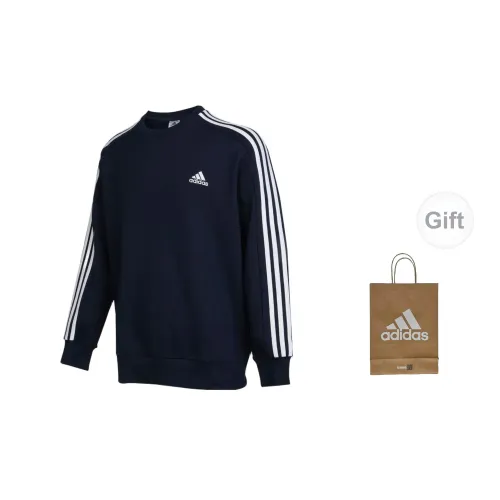 Adidas Sweatshirts Men Navy Blue+Gift Bag Included