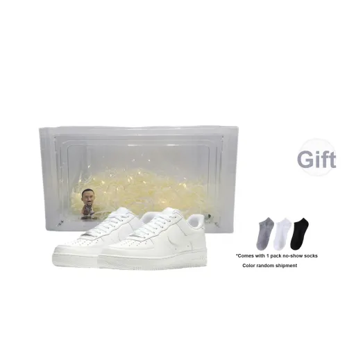 Nike Air FORCE 1 LV8 Амортизация Дышащий Поддерживающий Низкий Топ Скейтбординг Кроссовки Мужские Белые