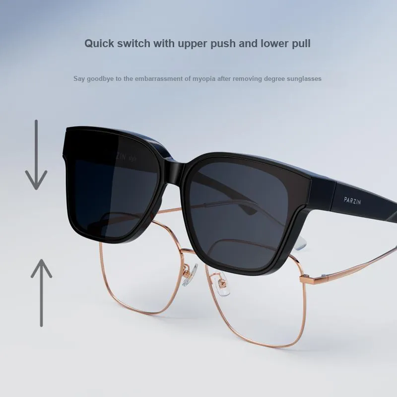 PARZIN TR90 Square Sunglasses Unisex-2