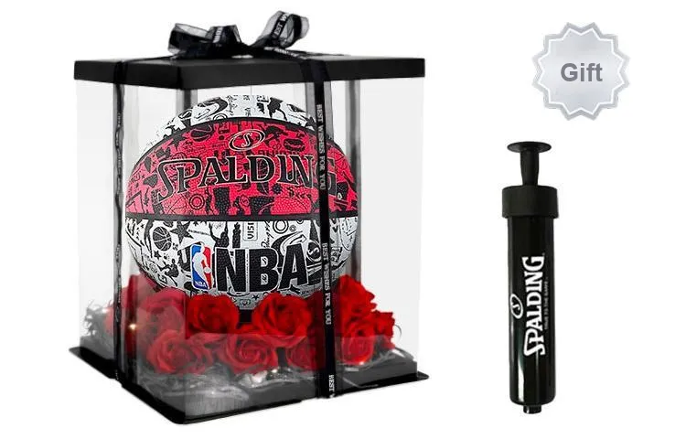 SPALDING Graffiti Rubber Basketball Red Size 7 Training Unisex-7