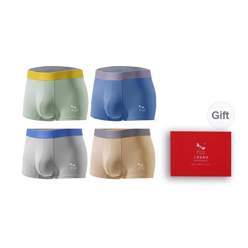 RED DRAGONFLY Cotton Panties Men's 3 Pack Gift Box Set-6