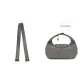 Longchamp Xtra Lunch Bag Elephant Gray Underarm Shoulder Strap