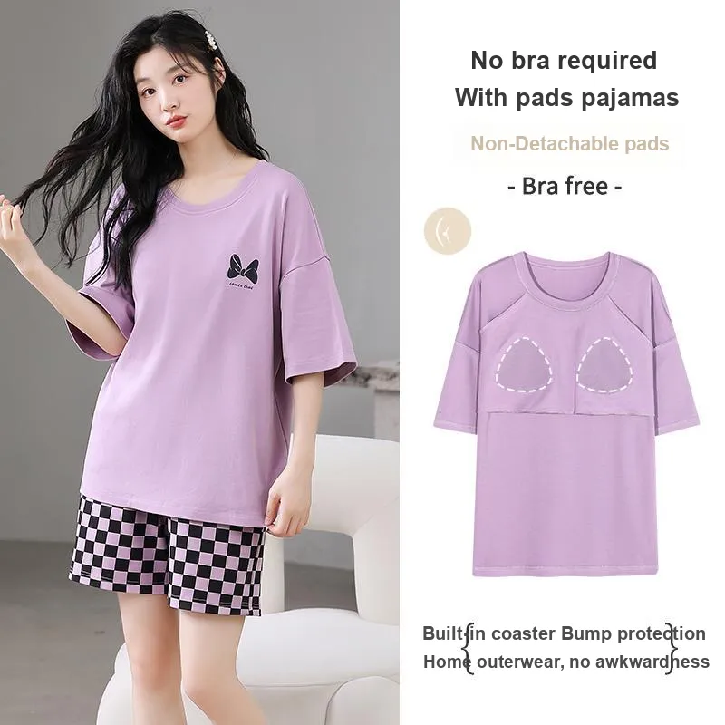 FENTENGCARE Pajama Set Women's Violet-2