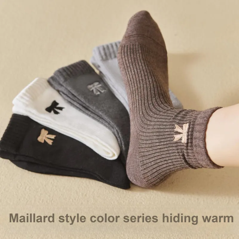 Temooues Mid Calf Socks Women's Combo Set-13