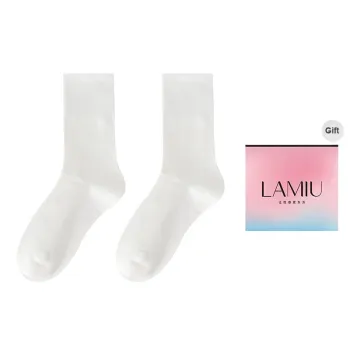 Lan Miao Mid Calf Socks Women's Shopping Bag Combo Set