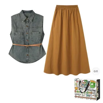 HAPG Two Piece Skirt Sets Women's