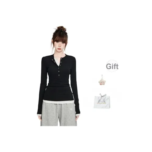 EVPGB Черные Женские T-рубашки