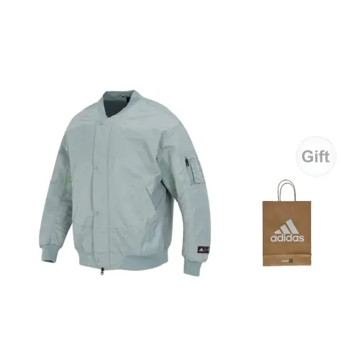 Adidas Jackets Men Silver Grey Green+Gift Bag