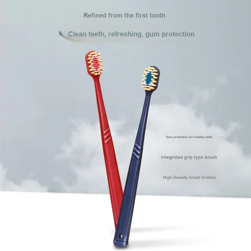 KAMEIER K154 Mountain Convex Surface Toothbrushes Gum Protection Soft Bristle Cleaning Massage 4 Pcs-1