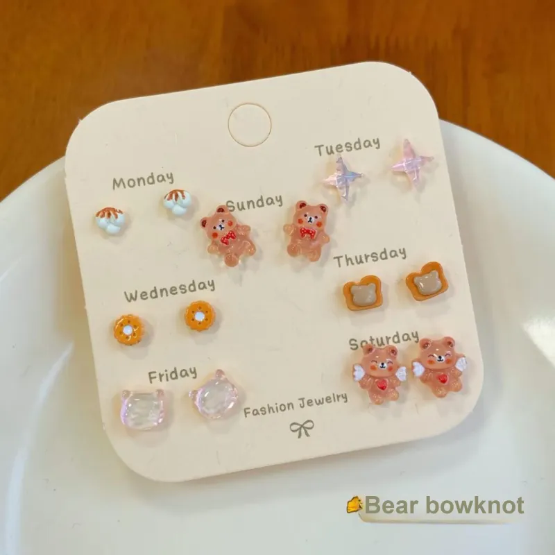 May10th S925 Silver Stud Stud Earrings Women's-1