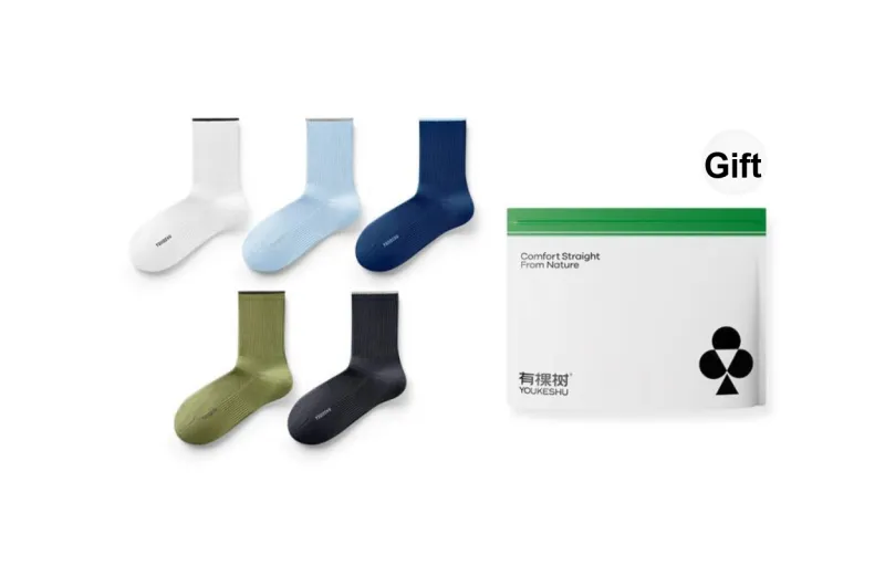 YOUKESHU Mid Calf Socks Men's Combo Set-16