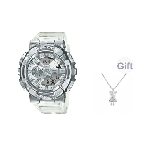 Шок Кварц Механизм Смола Ремешок Часы Унисекс Серебристый Циферблат