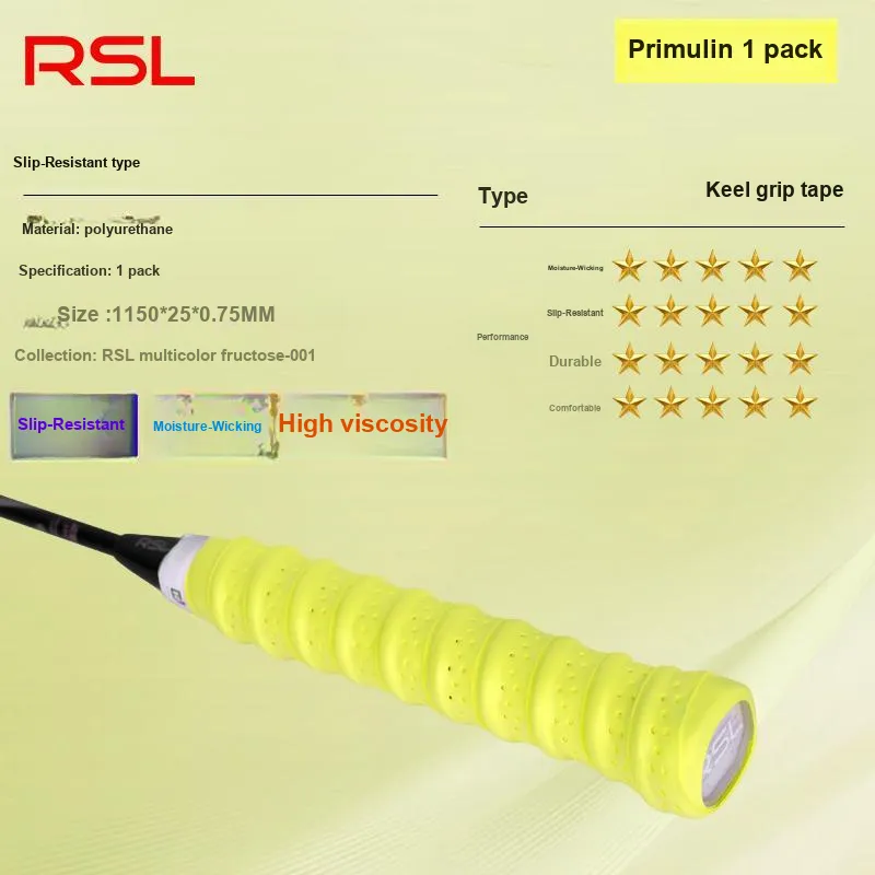RSL Badminton Grip Tape RSL Colorful Fruit Candy 001 Polyurethane Competition Training Thin-21