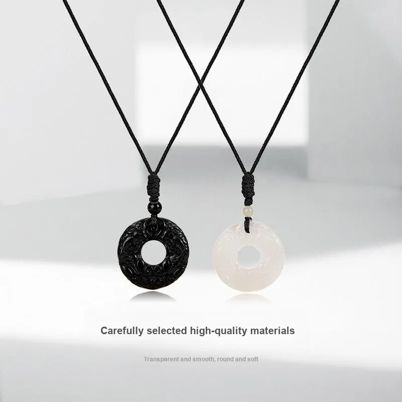 JUICY GRAPE Chalcedony Jade Necklaces Unisex-2