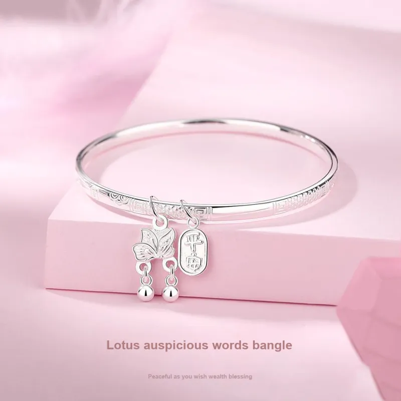 7℃ 999 Fine Silver Sterling Silver Bracelets Unisex-3