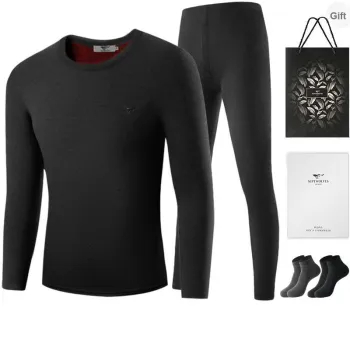 SEPTWOLVES Thermal Set Men's Gift Box Set+Shopping Bag