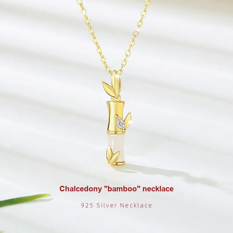 GIFU Chalcedony Jade Necklaces Women's-4