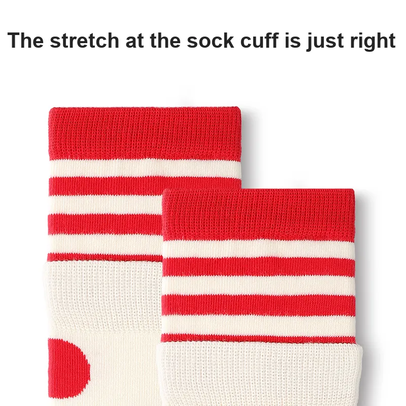 Primeet Mid Calf Socks Unisex 5 Pairs Gift Box Set-30