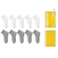 [10 Pack]5 White+5 Dark Gray