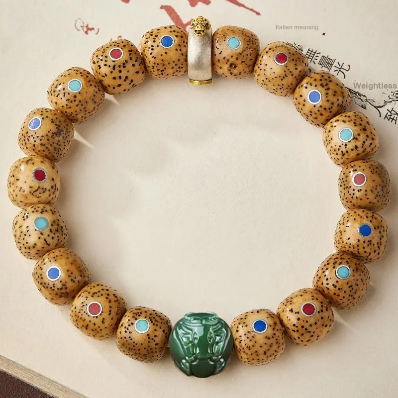 Yi Mingju Star Moon Bodhi Seeds Bracelets Unisex-2