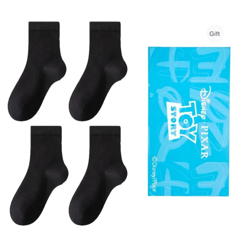 Disney Mid Calf Socks Unisex Box 4 Pack-5