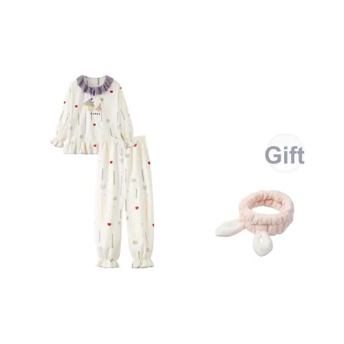 ЮЙЧЖАОЛИНЬ Pajama Комплект Осенний и Зимний Женский