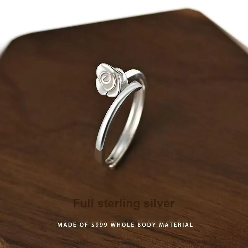 Wylyp Silver 999 Sterling Silver Rings Women's-4